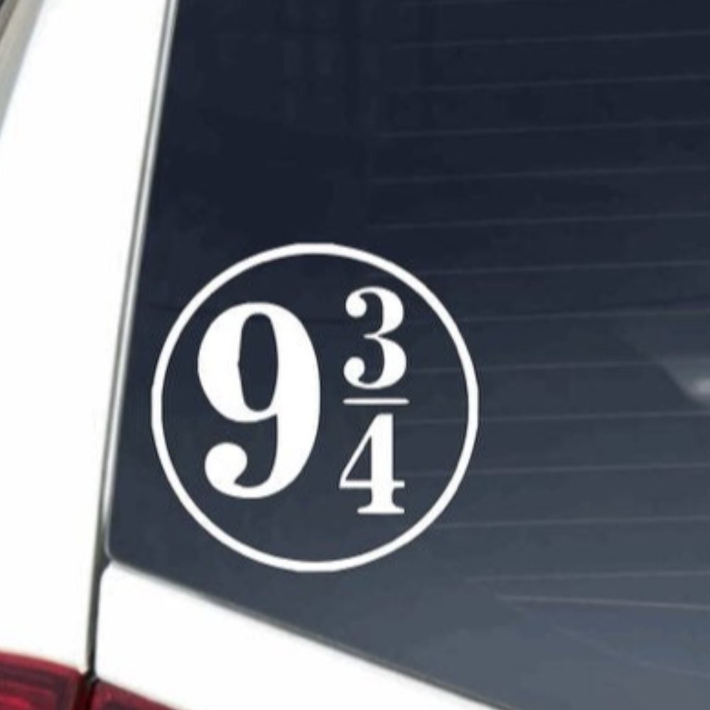 Harry Potter platform 9 3/4 vinyl decal